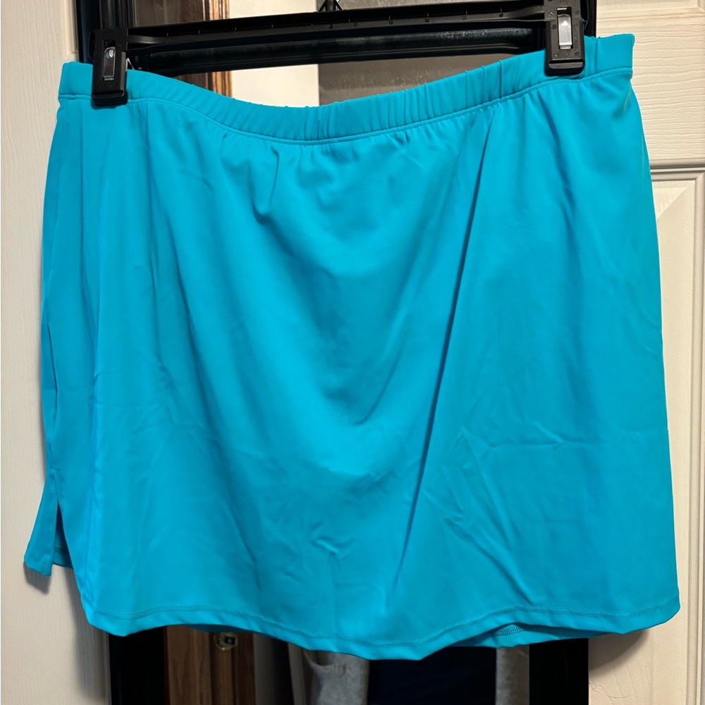 Swimsuits For All Blue Swim Coverup with Elastic Waistband